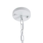 GLOBOSTAR® LARKIN 01174 Vintage Κρεμαστό Φωτιστικό Οροφής με Ντουί 1 x E27 AC 220-240V IP20 - Λευκό - Μ30 x Π30 x Y28cm - Image 10