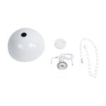 GLOBOSTAR® LARKIN 01174 Vintage Κρεμαστό Φωτιστικό Οροφής με Ντουί 1 x E27 AC 220-240V IP20 - Λευκό - Μ30 x Π30 x Y28cm - Image 11