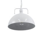 GLOBOSTAR® LARKIN 01174 Vintage Κρεμαστό Φωτιστικό Οροφής με Ντουί 1 x E27 AC 220-240V IP20 - Λευκό - Μ30 x Π30 x Y28cm - Image 5