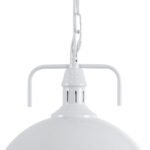 GLOBOSTAR® LARKIN 01174 Vintage Κρεμαστό Φωτιστικό Οροφής με Ντουί 1 x E27 AC 220-240V IP20 - Λευκό - Μ30 x Π30 x Y28cm - Image 8