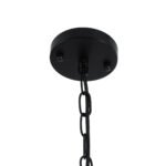 GLOBOSTAR® LARKIN 01175 Vintage Κρεμαστό Φωτιστικό Οροφής με Ντουί 1 x E27 AC 220-240V IP20 - Μαύρο - Μ30 x Π30 x Y28cm - Image 11