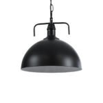 GLOBOSTAR® LARKIN 01175 Vintage Κρεμαστό Φωτιστικό Οροφής με Ντουί 1 x E27 AC 220-240V IP20 - Μαύρο - Μ30 x Π30 x Y28cm - Image 2