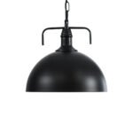 GLOBOSTAR® LARKIN 01175 Vintage Κρεμαστό Φωτιστικό Οροφής με Ντουί 1 x E27 AC 220-240V IP20 - Μαύρο - Μ30 x Π30 x Y28cm - Image 5