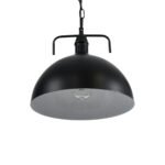 GLOBOSTAR® LARKIN 01175 Vintage Κρεμαστό Φωτιστικό Οροφής με Ντουί 1 x E27 AC 220-240V IP20 - Μαύρο - Μ30 x Π30 x Y28cm - Image 6