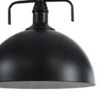 GLOBOSTAR® LARKIN 01175 Vintage Κρεμαστό Φωτιστικό Οροφής με Ντουί 1 x E27 AC 220-240V IP20 - Μαύρο - Μ30 x Π30 x Y28cm - Image 8