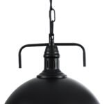 GLOBOSTAR® LARKIN 01175 Vintage Κρεμαστό Φωτιστικό Οροφής με Ντουί 1 x E27 AC 220-240V IP20 - Μαύρο - Μ30 x Π30 x Y28cm - Image 9