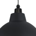 GLOBOSTAR® LOUVE 01176 Vintage Κρεμαστό Φωτιστικό Οροφής με Ντουί 1 x E27 AC 220-240V IP20 - Μαύρο - Μ40 x Π40 x Υ30cm - Image 8