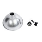 GLOBOSTAR® LOUVE 01178 Vintage Κρεμαστό Φωτιστικό Οροφής με Ντουί 1 x E27 AC 220-240V IP20 - Ασημί - Μ40 x Π40 x Υ30cm - Image 11