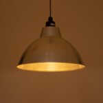 GLOBOSTAR® LOUVE 01178 Vintage Κρεμαστό Φωτιστικό Οροφής με Ντουί 1 x E27 AC 220-240V IP20 - Ασημί - Μ40 x Π40 x Υ30cm - Image 3