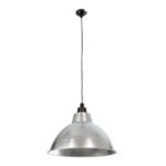 GLOBOSTAR® LOUVE 01178 Vintage Κρεμαστό Φωτιστικό Οροφής με Ντουί 1 x E27 AC 220-240V IP20 - Ασημί - Μ40 x Π40 x Υ30cm - Image 4