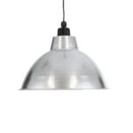 GLOBOSTAR® LOUVE 01178 Vintage Κρεμαστό Φωτιστικό Οροφής με Ντουί 1 x E27 AC 220-240V IP20 - Ασημί - Μ40 x Π40 x Υ30cm - Image 5