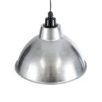 GLOBOSTAR® LOUVE 01178 Vintage Κρεμαστό Φωτιστικό Οροφής με Ντουί 1 x E27 AC 220-240V IP20 - Ασημί - Μ40 x Π40 x Υ30cm - Image 7