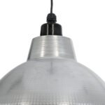 GLOBOSTAR® LOUVE 01178 Vintage Κρεμαστό Φωτιστικό Οροφής με Ντουί 1 x E27 AC 220-240V IP20 - Ασημί - Μ40 x Π40 x Υ30cm - Image 8