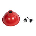 GLOBOSTAR® LOUVE 01177 Vintage Κρεμαστό Φωτιστικό Οροφής με Ντουί 1 x E27 AC 220-240V IP20 - Κόκκινο - Μ40 x Π40 x Υ30cm - Image 11