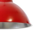 GLOBOSTAR® LOUVE 01177 Vintage Κρεμαστό Φωτιστικό Οροφής με Ντουί 1 x E27 AC 220-240V IP20 - Κόκκινο - Μ40 x Π40 x Υ30cm - Image 9