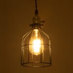 GLOBOSTAR® GALOT 01179 Vintage Κρεμαστό Φωτιστικό Οροφής με Ντουί 1 x E27 AC 220-240V IP20 - Μαύρο & Χρυσό - Μ13.5 x Π13.5 x Y16cm - Image 3