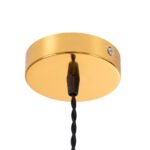 GLOBOSTAR® GALOT 01179 Vintage Κρεμαστό Φωτιστικό Οροφής με Ντουί 1 x E27 AC 220-240V IP20 - Μαύρο & Χρυσό - Μ13.5 x Π13.5 x Y16cm - Image 10