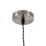 GLOBOSTAR® FLOWERON 01180 Vintage Κρεμαστό Φωτιστικό Οροφής με Ντουί 1 x E27 AC 220-240V IP20 - Χάλκινο & Μπρούτζινο - Μ10 x Π10 x Υ20cm - Image 11