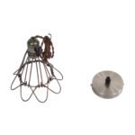 GLOBOSTAR® FLOWERON 01180 Vintage Κρεμαστό Φωτιστικό Οροφής με Ντουί 1 x E27 AC 220-240V IP20 - Χάλκινο & Μπρούτζινο - Μ10 x Π10 x Υ20cm - Image 12