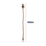 GLOBOSTAR® TROUVER 01183 Vintage Φωτιστικό Τοίχου - Απλίκα με Ντουί 1 x E27 AC 220-240V IP20 - Χάλκινο & Μπεζ - Μ14 x Π16 x Υ50cm - Image 6