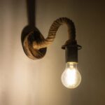 GLOBOSTAR® DAKER 01184 Vintage Φωτιστικό Τοίχου - Απλίκα με Ντουί 1 x E27 AC 220-240V IP20 - Χάλκινο Εφέ Σκουριάς & Μπεζ - Μ21 x Π12 x Υ16cm - Image 3