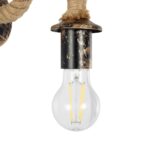 GLOBOSTAR® DAKER 01184 Vintage Φωτιστικό Τοίχου - Απλίκα με Ντουί 1 x E27 AC 220-240V IP20 - Χάλκινο Εφέ Σκουριάς & Μπεζ - Μ21 x Π12 x Υ16cm - Image 8