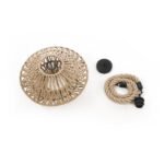 GLOBOSTAR® DOGMA 01187 Boho Κρεμαστό Φωτιστικό Οροφής με Ντουί 1 x E27 AC 220-240V IP20 - Μπεζ - Μ40 x Π40 x Υ20cm - Image 11