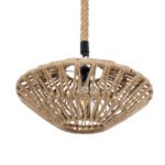 GLOBOSTAR® DOGMA 01187 Boho Κρεμαστό Φωτιστικό Οροφής με Ντουί 1 x E27 AC 220-240V IP20 - Μπεζ - Μ40 x Π40 x Υ20cm - Image 6