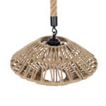 GLOBOSTAR® DOGMA 01187 Boho Κρεμαστό Φωτιστικό Οροφής με Ντουί 1 x E27 AC 220-240V IP20 - Μπεζ - Μ40 x Π40 x Υ20cm - Image 7