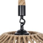 GLOBOSTAR® DOGMA 01187 Boho Κρεμαστό Φωτιστικό Οροφής με Ντουί 1 x E27 AC 220-240V IP20 - Μπεζ - Μ40 x Π40 x Υ20cm - Image 9