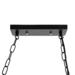 GLOBOSTAR® TYMEN 01189 Boho Κρεμαστό Φωτιστικό Οροφής με Ντουί 3 x E27 AC 220-240V IP20 - Μαύρο & Μπεζ - Μ85 x Π18.5 x Υ20cm - Image 11