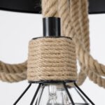 GLOBOSTAR® HELLET 01193 Vintage Κρεμαστό Φωτιστικό Οροφής με Ντουί 6 x E27 AC 220-240V IP20 - Μαύρο & Πράσινο - Μ72 x Π72 x Υ80cm - Image 16