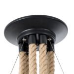 GLOBOSTAR® HELLET 01193 Vintage Κρεμαστό Φωτιστικό Οροφής με Ντουί 6 x E27 AC 220-240V IP20 - Μαύρο & Πράσινο - Μ72 x Π72 x Υ80cm - Image 18