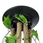 GLOBOSTAR® HELLET 01193 Vintage Κρεμαστό Φωτιστικό Οροφής με Ντουί 6 x E27 AC 220-240V IP20 - Μαύρο & Πράσινο - Μ72 x Π72 x Υ80cm - Image 10