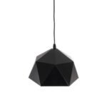 GLOBOSTAR® HEXAGON 01194 Μοντέρνο Κρεμαστό Φωτιστικό Οροφής με Ντουί 1 x E27 AC 220-240V IP20 - Μαύρο & Χρυσό - Μ25 x Π25 x Υ15cm - Image 7