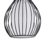 GLOBOSTAR® REA 01197 Μοντέρνο Κρεμαστό Φωτιστικό Οροφής με Ντουί 1 x E27 AC 220-240V IP20 - Μαύρο & Λευκό - Μ21 x Π21 x Υ40cm - Image 8