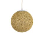 GLOBOSTAR® OCEANA 01200 Boho Κρεμαστό Φωτιστικό Οροφής με Ντουί 1 x E27 AC 220-240V IP20 - Μπεζ - Μ20 x Π20 x Υ20cm - Image 2