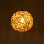 GLOBOSTAR® OCEANA 01200 Boho Κρεμαστό Φωτιστικό Οροφής με Ντουί 1 x E27 AC 220-240V IP20 - Μπεζ - Μ20 x Π20 x Υ20cm - Image 3