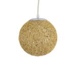 GLOBOSTAR® OCEANA 01200 Boho Κρεμαστό Φωτιστικό Οροφής με Ντουί 1 x E27 AC 220-240V IP20 - Μπεζ - Μ20 x Π20 x Υ20cm - Image 5