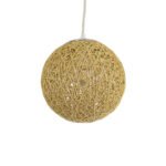 GLOBOSTAR® OCEANA 01200 Boho Κρεμαστό Φωτιστικό Οροφής με Ντουί 1 x E27 AC 220-240V IP20 - Μπεζ - Μ20 x Π20 x Υ20cm - Image 6