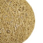 GLOBOSTAR® OCEANA 01200 Boho Κρεμαστό Φωτιστικό Οροφής με Ντουί 1 x E27 AC 220-240V IP20 - Μπεζ - Μ20 x Π20 x Υ20cm - Image 8