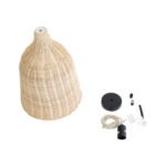 GLOBOSTAR® BAHAMAS 01202 Boho Κρεμαστό Φωτιστικό Οροφής με Ντουί 1 x E27 AC 220-240V IP20 - Μπεζ - Μ30 x Π30 x Υ40cm - Image 11