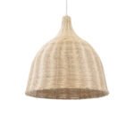 GLOBOSTAR® BAHAMAS 01203 Boho Κρεμαστό Φωτιστικό Οροφής με Ντουί 1 x E27 AC 220-240V IP20 - Μπεζ - Μ45 x Π45 x Υ47cm - Image 2