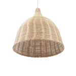 GLOBOSTAR® BAHAMAS 01203 Boho Κρεμαστό Φωτιστικό Οροφής με Ντουί 1 x E27 AC 220-240V IP20 - Μπεζ - Μ45 x Π45 x Υ47cm - Image 6