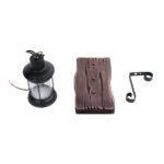 GLOBOSTAR® BRASRA 01204 Vintage Φωτιστικό Τοίχου - Απλίκα με Ντουί 1 x E27 AC 220-240V IP20 - Καφέ & Μαύρο - Μ15 x Π20 x Υ30cm - Image 9