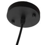 GLOBOSTAR® EARTH 01205 Vintage Κρεμαστό Φωτιστικό Οροφής με Ντουί 1 x E27 AC 220-240V IP20 - Μαύρο - Μ30 x Π30 x Υ30cm - Image 8