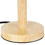 GLOBOSTAR® NAPHIE 01208 Κλασικό Επιτραπέζιο Φωτιστικό Πορτατίφ με Ντουί 1 x E27 AC 220-240V IP20 - Μπεζ & Λευκό - Μ21 x Π21 x Υ42cm - Image 7