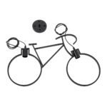 GLOBOSTAR® BIKE 01213 Vintage Κρεμαστό Φωτιστικό Οροφής με Ντουί 2 x E27 AC 220-240V IP20 - Μαύρο - Μ67 x Π3.5 x Υ41cm - Image 9