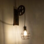 GLOBOSTAR® RYDON 01216 Vintage Φωτιστικό Τοίχου - Απλίκα με Ντουί 1 x E27 AC 220-240V IP20 - Χάλκινο Εφέ Σκουριάς - Μ15 x Π24 x Υ70cm - Image 3