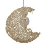 GLOBOSTAR® CRESCENT 01222 Vintage Κρεμαστό Φωτιστικό Οροφής με Ντουί 1 x E27 AC 220-240V IP20 - Μπεζ - Μ30 x Π20 x Υ35cm - Image 3